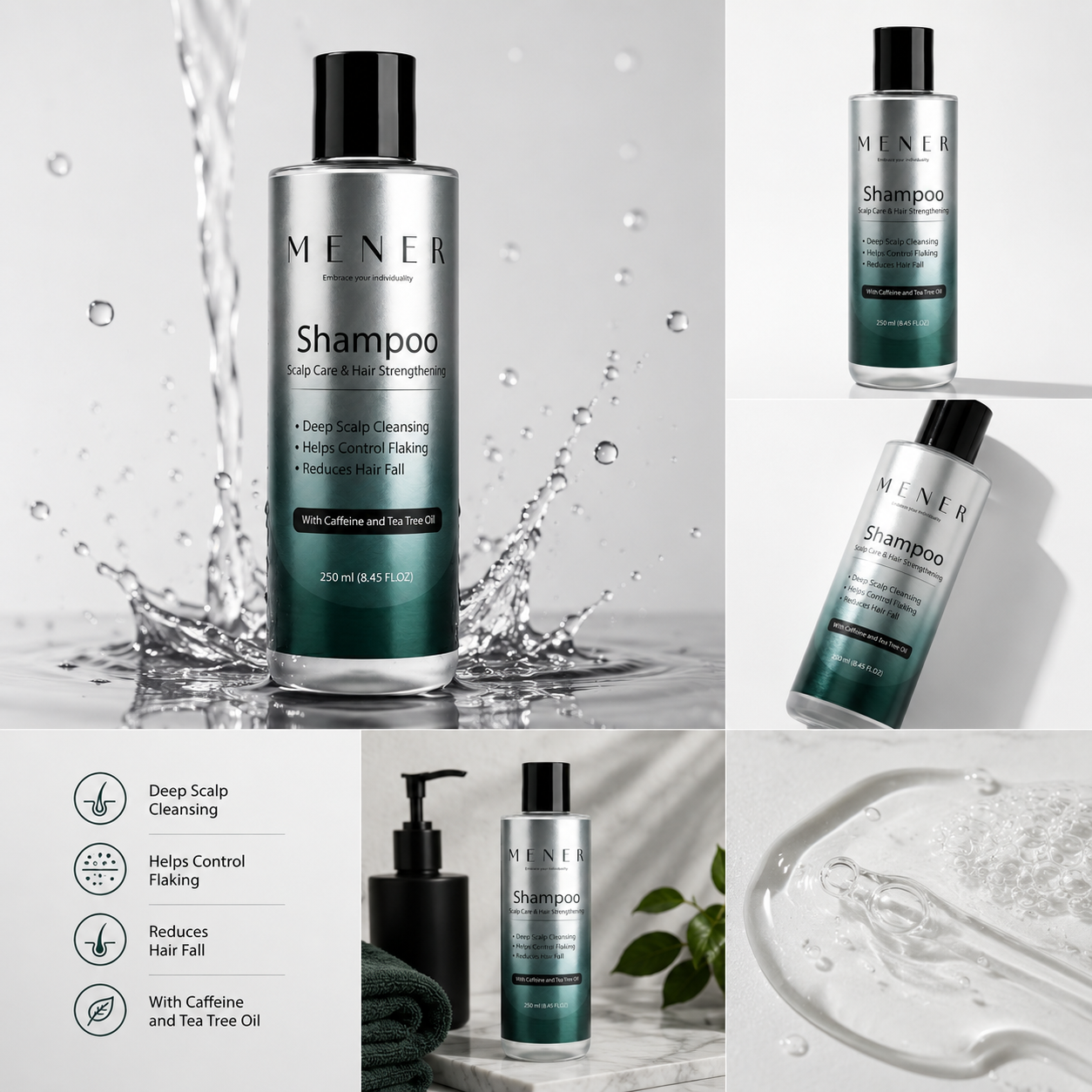 Mener Shampoo Anti Dandruff & Anti Hair Loss
